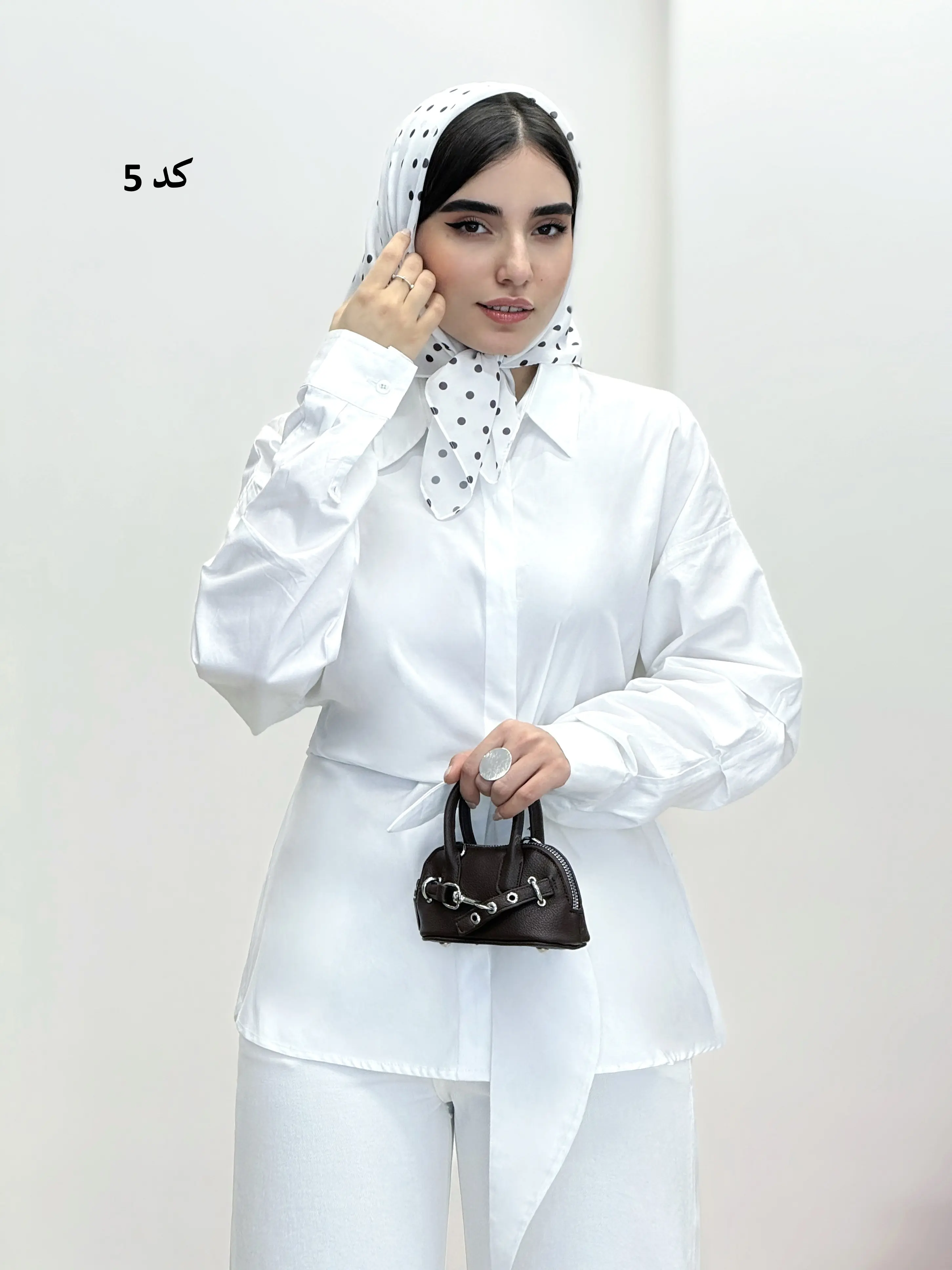 7038-مینی اسکارف خالخالی